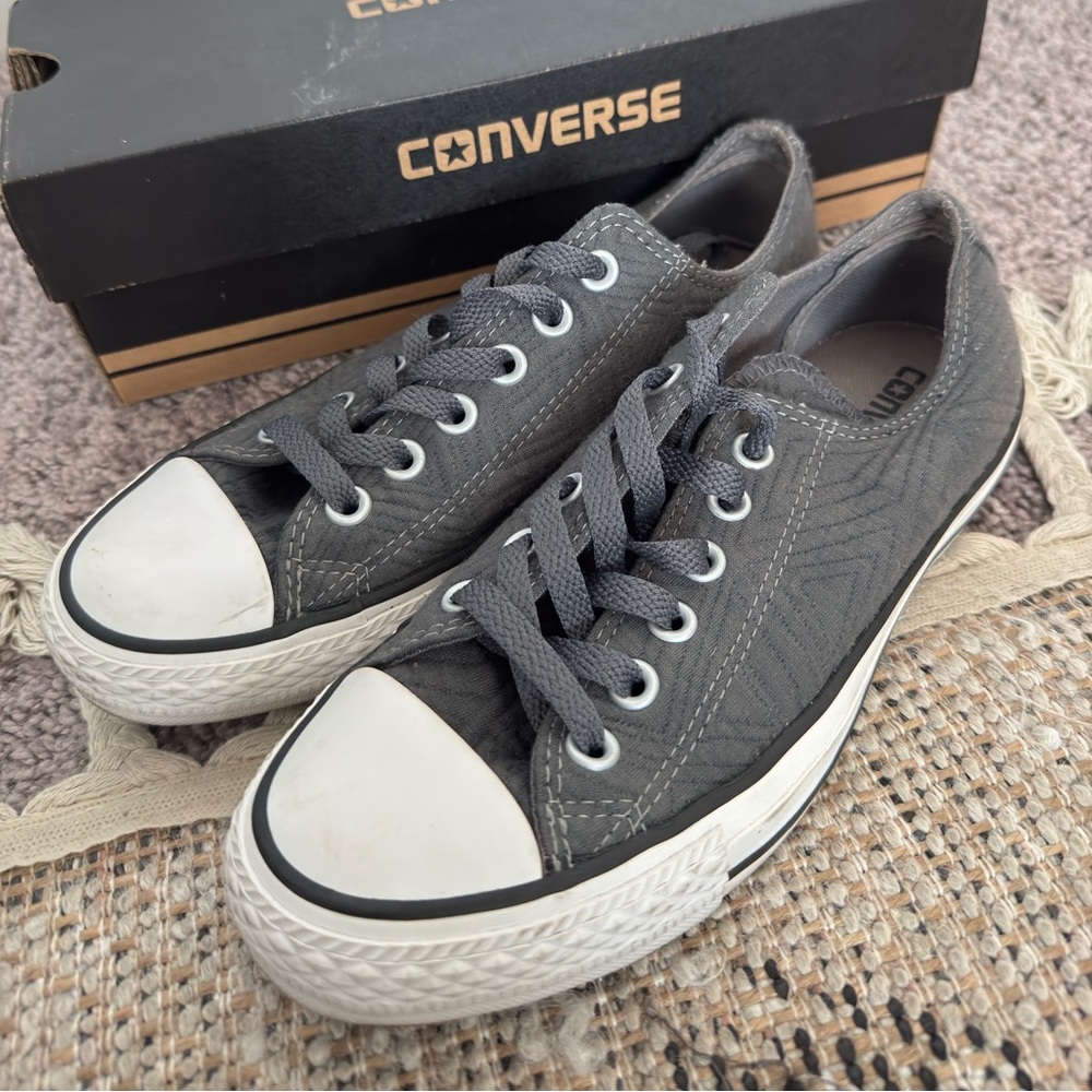 Converse in charcoal